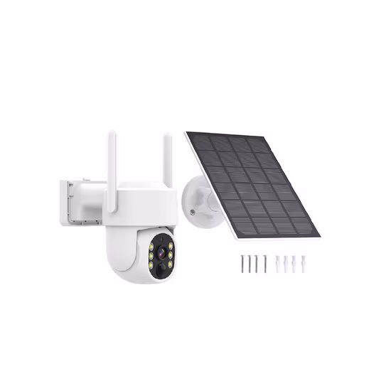 Caméra IP GSM 4G carte SIM 8MP | Panneau solaire WiFi, batterie, caméra de sécurité, caméra de vidéosurveillance PTZ extérieure étanche